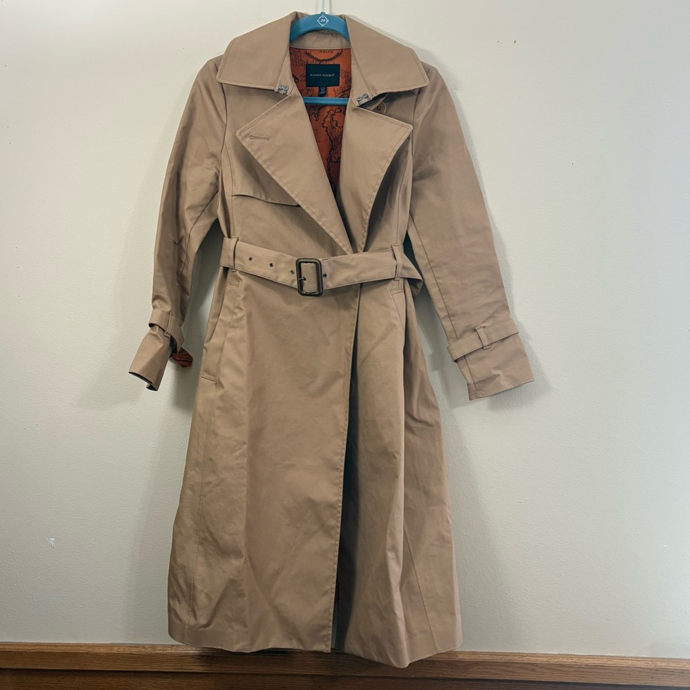 Banana Republic Tan Trench Coat